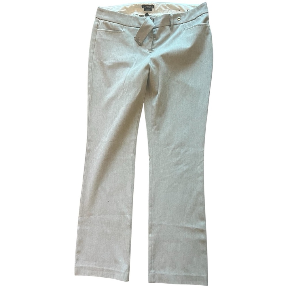 Express Columnist Pants 10R Light Tan Sand Career Work Slacks Stretch Business